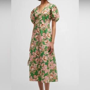 Misa Los Angeles floral button down dress.